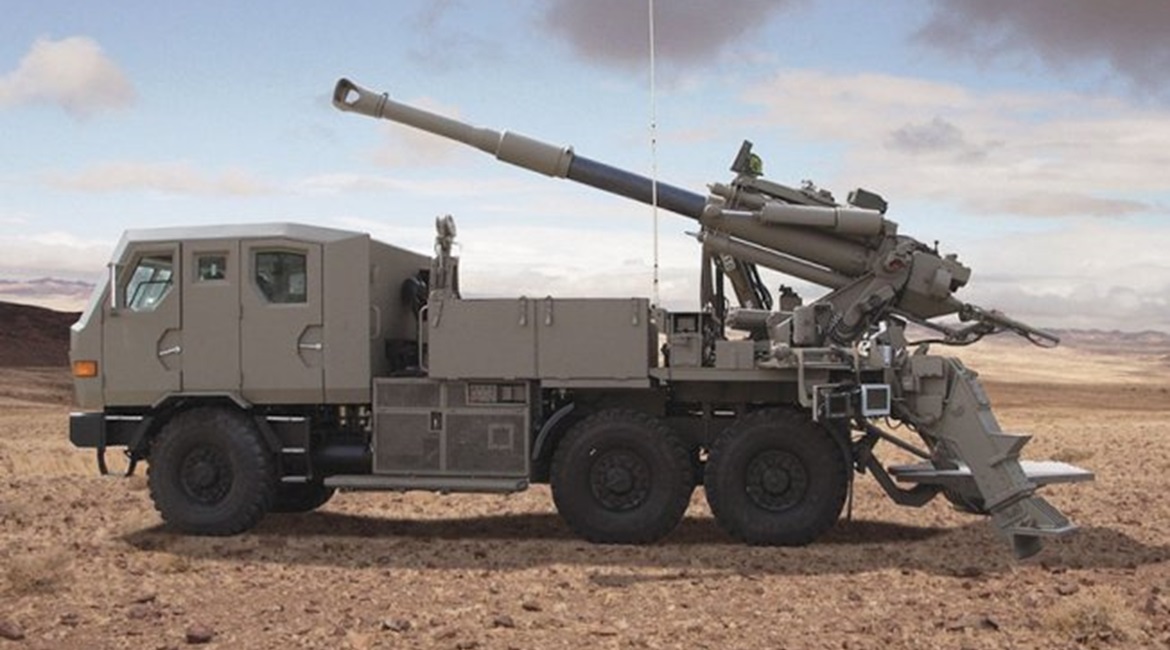 The Philippine Army is set to acquire the ATMOS 155 mm artillery system (pictured) produced by Elbit Systems.