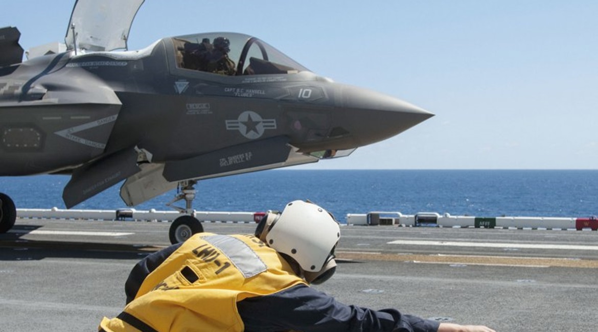 Near-term plans for US Air Force and US Marine Corps F-35s to deploy to RAF Lakenheath and aboard HMS 
        
         respectively could be scuppered over British government plans to allow Chinese company Huawei to build its national 5G net...