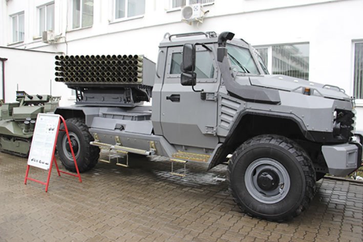Belarus displayed its Flute MRL system to the public for the first time during the Victory Day parade on 9 May.