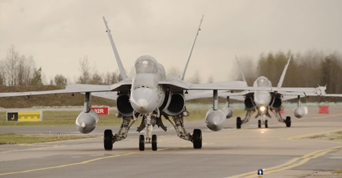 The Spanish Air Force, which is leading the current Baltic Air Policing detachment with four Hornets, has reported no aggressive flying from Russian pilots they have so far encountered.