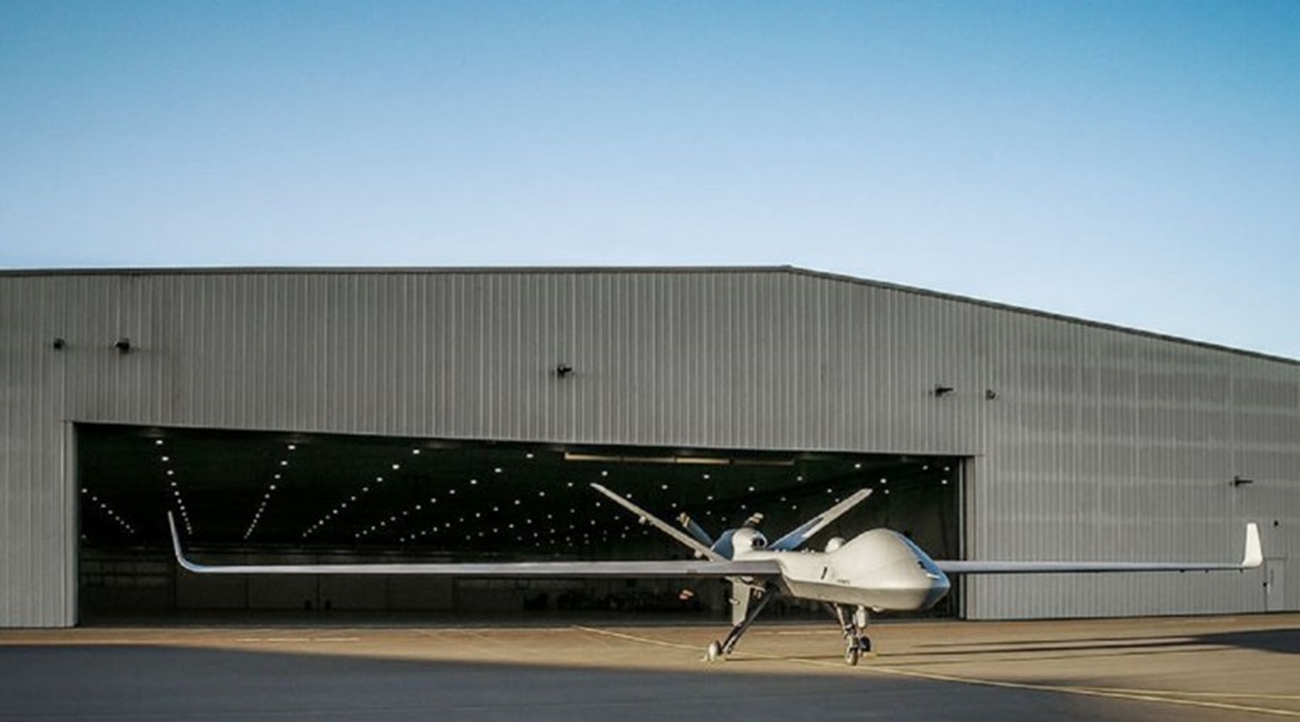 The first production-representative example of the MQ-9B SkyGuardian medium-altitude long-endurance UAV. GA-ASI has already developed at least 200 flight-certified metal and non-metal additive manufactured parts for the type.