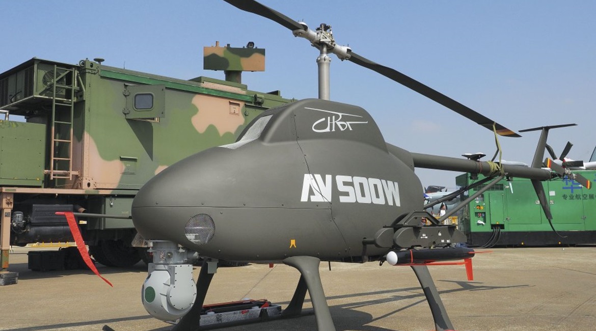 China's civil-military integration policy is intended to support the development of capabilities including unmanned systems such as this AV500W, which is based on a civilian platform and was developed by the Aviation Industry Corporation of China.