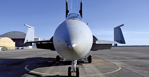 Boeing in May 2020 delivered its first F/A-18E/F Super Hornet fighter aircraft to the US Navy for use in its Blue Angel flight demonstration squadron. It will later be painted with Blue Angel livery.