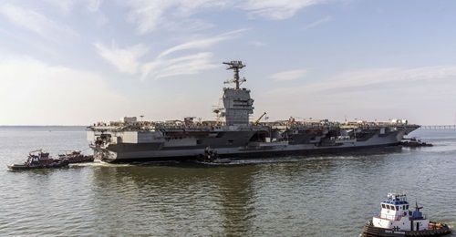 Huntington Ingalls Industries' Newport News Shipbuilding launched aircraft carrier 
        
         on 16 December 2019.