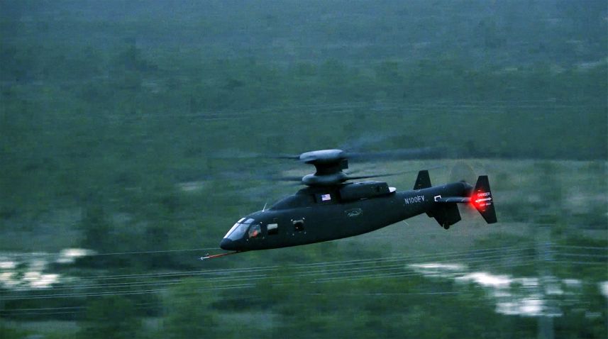 The Sikorsky-Boeing SB>1 Defiant coaxial helicopter reached a new top speed of 205 kt on 9 June 2020. (Sikorsky-Boeing)