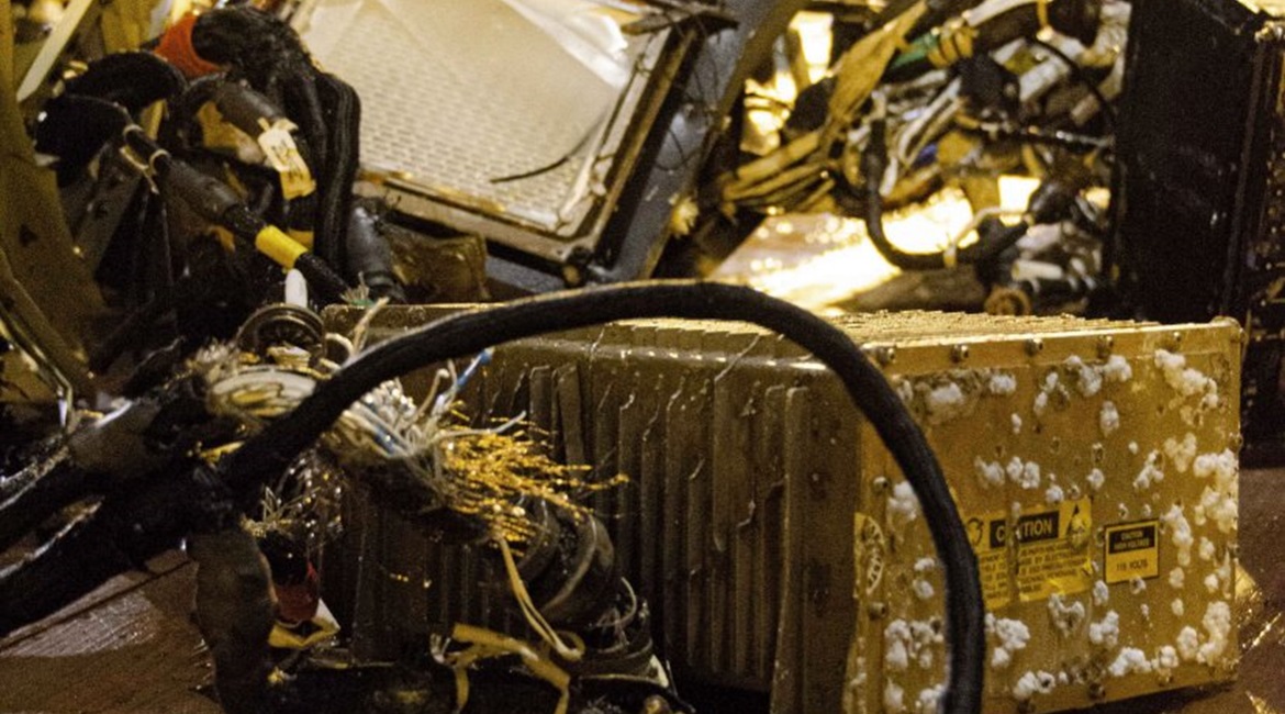 Parts of the Sikorsky CH-148 Cyclone were recovered during recovery operations on 31 May 2020. The aircraft crashed into the Ionian Sea in April 2020.