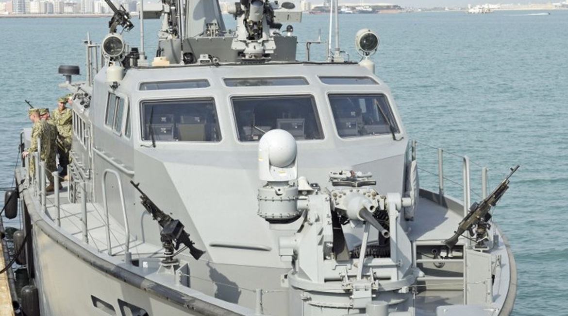 A US Navy Expeditionary Combat Command MK VI patrol craft forward deployed in Bahrain.