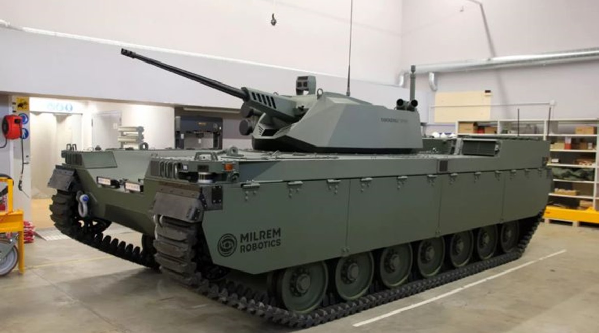 Milrem Robotics has integrated the Cockerill Protected Weapons Station Generation II to its Type-X robotic combat vehicle.