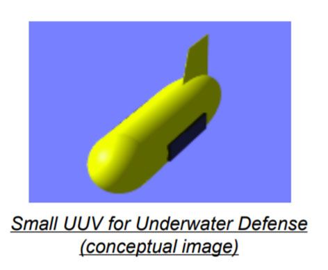 The Japanese MoD is aiming to develop two prototypes of a remotely operated, self-propelled mine system, which it has described as a small expendable UUV for use in high-risk sea areas. (Japanese MoD)