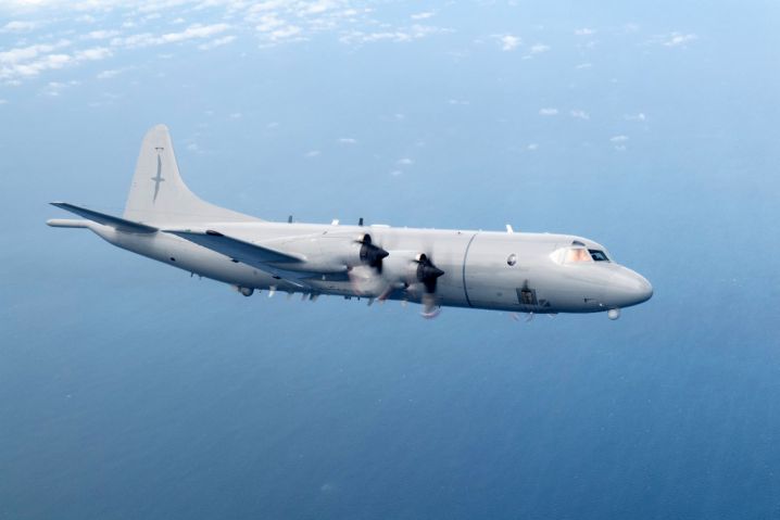 A Royal New Zealand Air Force Orion P-3K2 maritime patrol aircraft, similar to the one that is resuming patrols over Niue and the Cook Islands. (New Zealand Defence Force)