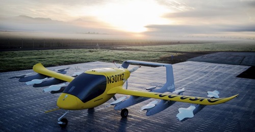 Wisk's Cora 12-rotor eVTOL aircraft. The company decided not to bid for the USAF's Agility Prime programme to focus on bringing air taxi capability to New Zealand and later the United States.