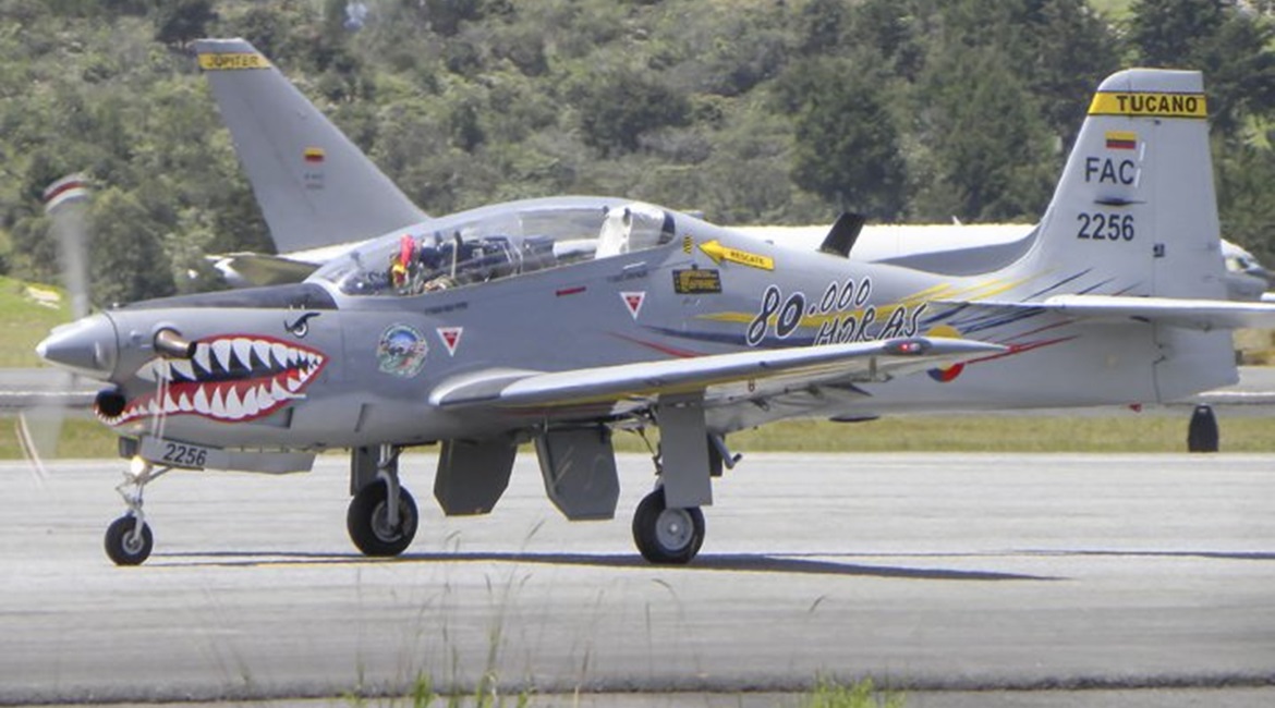 Colombia has 14 AT-27M Tucanos which have now all been through a modernisation programme.