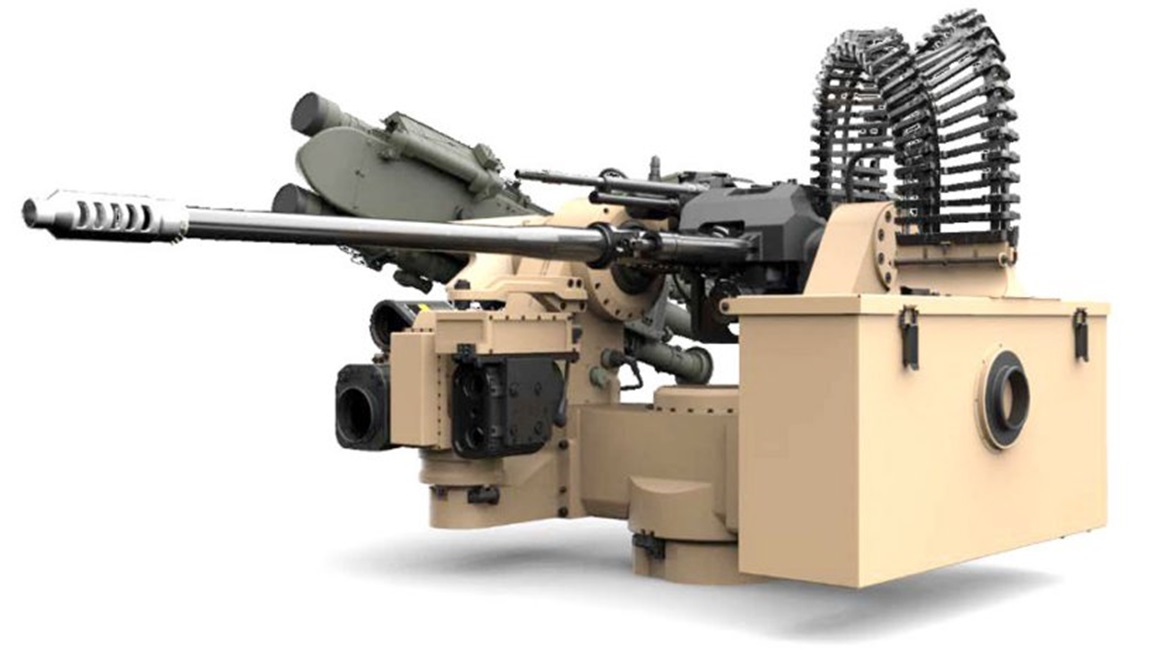 Kongsberg's XM914 RWS with a Stinger shown here in the USMC ground-based air-defence configuration.