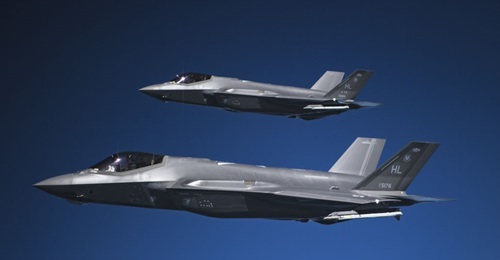 A pair of F-35As fly in formation on 15 May 2019. The Mitchell Institute for Aerospace Studies argues in a new report that the USAF adopting a cost-per-effect metric for assessing weapon systems would better analyse weapon system value than traditional...