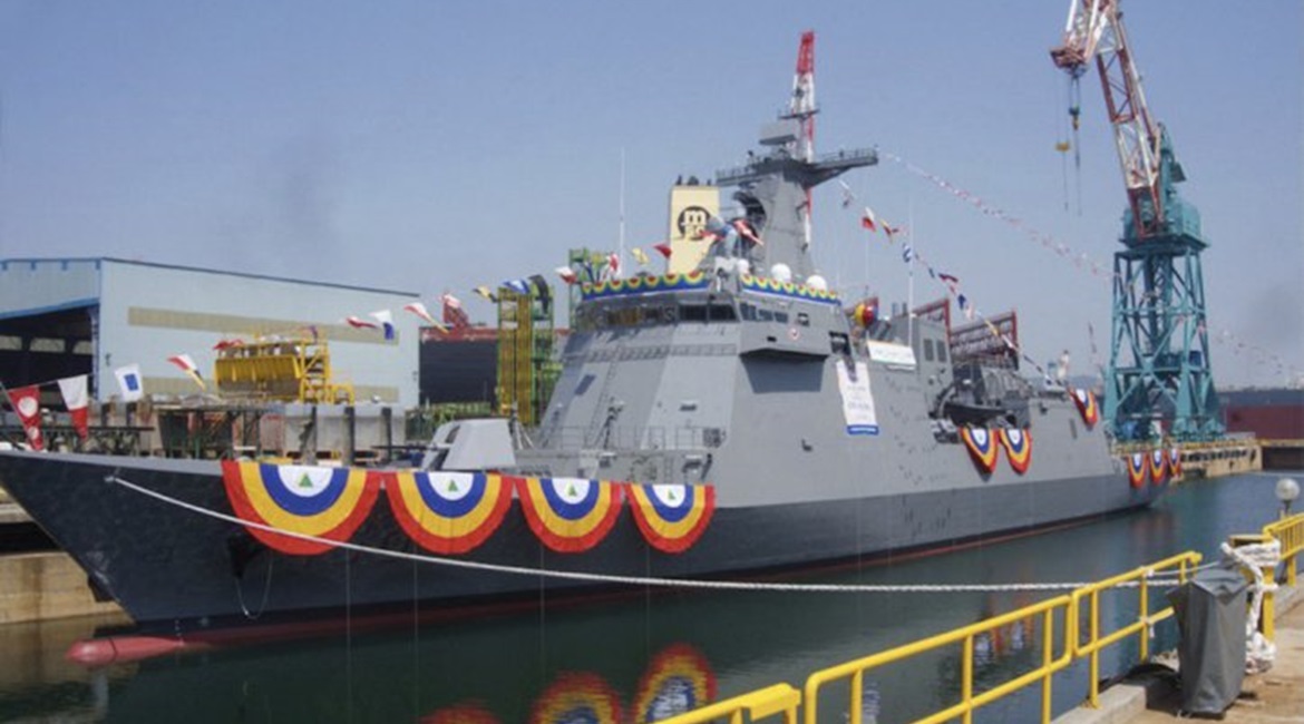 The Philippine Navy's first Jose Rizal-class frigate, BRP 
        
         which was commissioned on 10 July.
