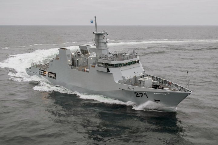 The Pakistan Navy’s first Yarmook-class corvette, which was inducted into service in July 2020. (Damen)