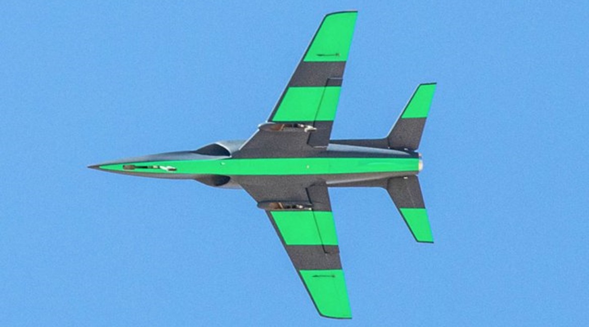 One of the three autonomous test aircraft Boeing used to carry out the end-to-end flight mission.
