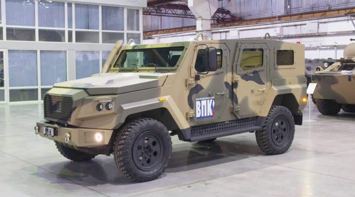 Strela 4×4 multipurpose air-transportable armoured vehicle.
