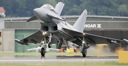 Austria's first Typhoon, which landed in the country in 2007.