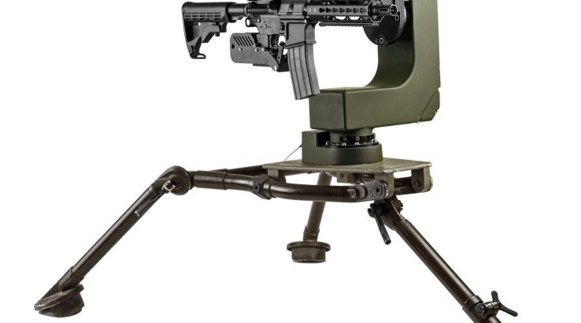 The Smash Hopper on its deployable tripod.