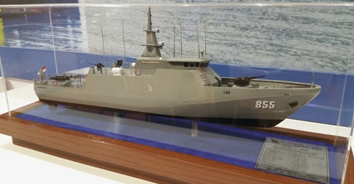 A model of the PC-40-class patrol boat operated by the Indonesian Navy