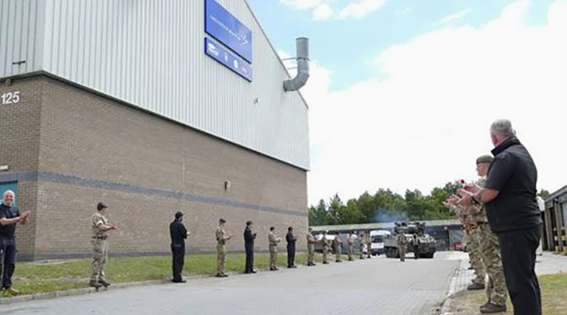 A WCSP trials vehicle completes its 59th battlefield mission as part of the vehicle's reliability growth trials.