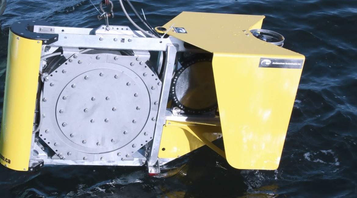 The C-Bass towed body projector configuration used in an LRAM system.