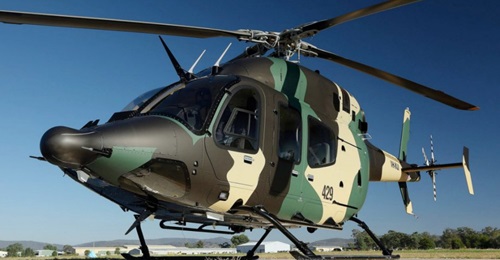 Pictured in Australian Defence Force colours, the Bell 429 Global Ranger is being offered by Babcock for the country's Land 2097 Phase 4 requirement. Supporting the bid, Babcock is partnered with 16 local companies.