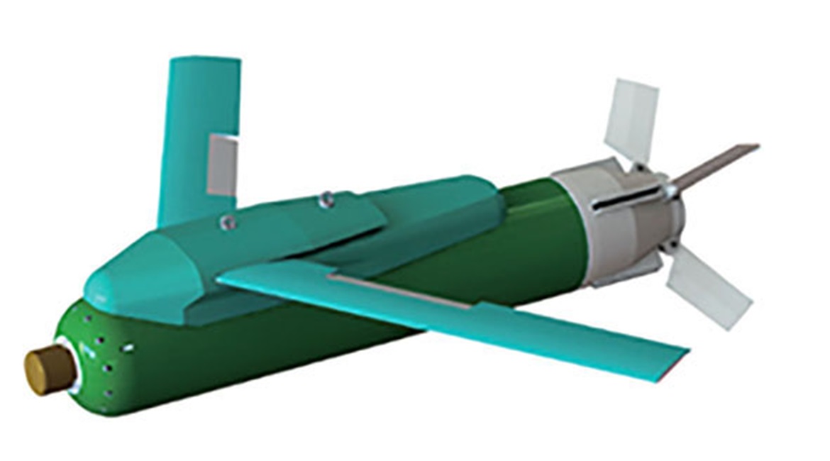 A computer-generated image showing the gliding 'blackout' bomb South Korea is aiming to develop for use by the RoKAF.