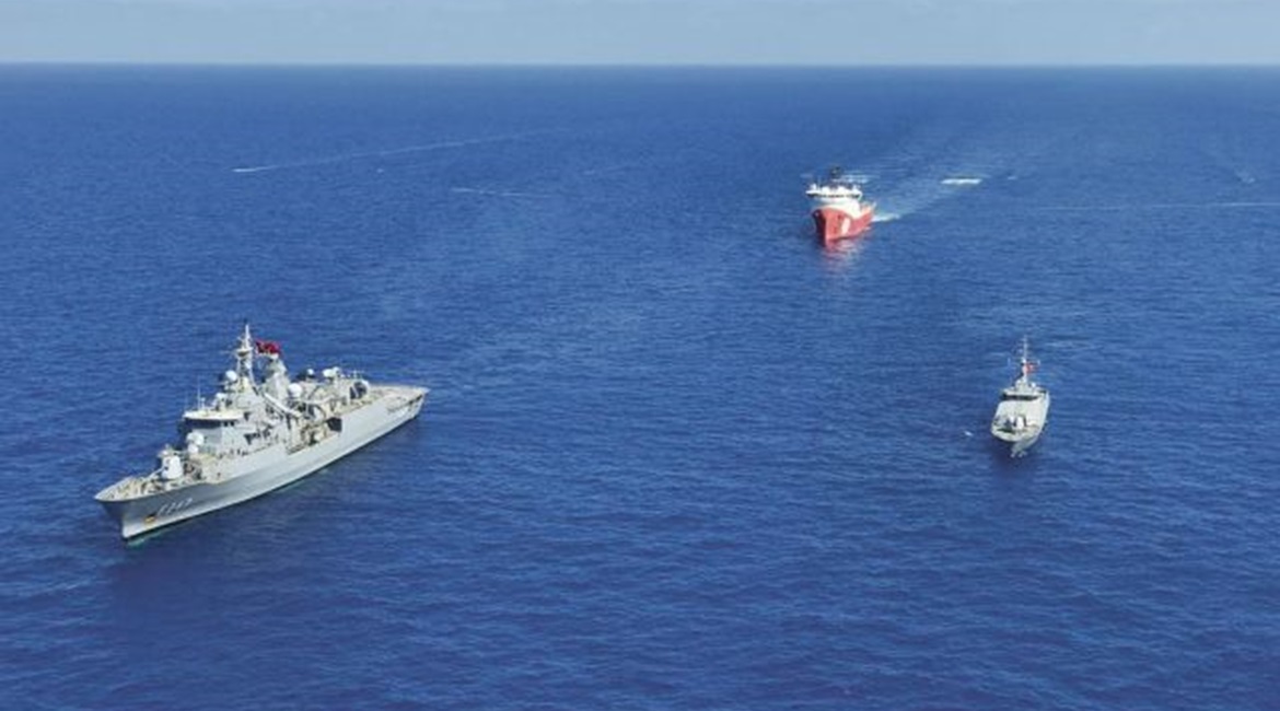 The Turkish MND tweeted photos of the Turkish Navy frigate TCG 
        
         participating in Operation 'Mediterranean Shield' on 16 August.