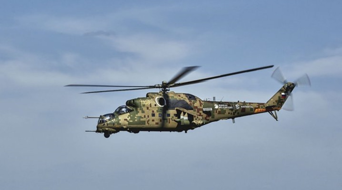 Rostec has begun serial production of the Mi-35P combat helicopter for an unnamed foreign customer.