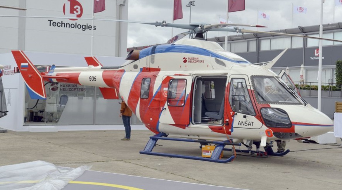 Kazakhstan Engineering will be developing a heating system for the Ansat helicopter, seen here at the 2019 Paris Air Show, following on from a deal signed at Army 2020.