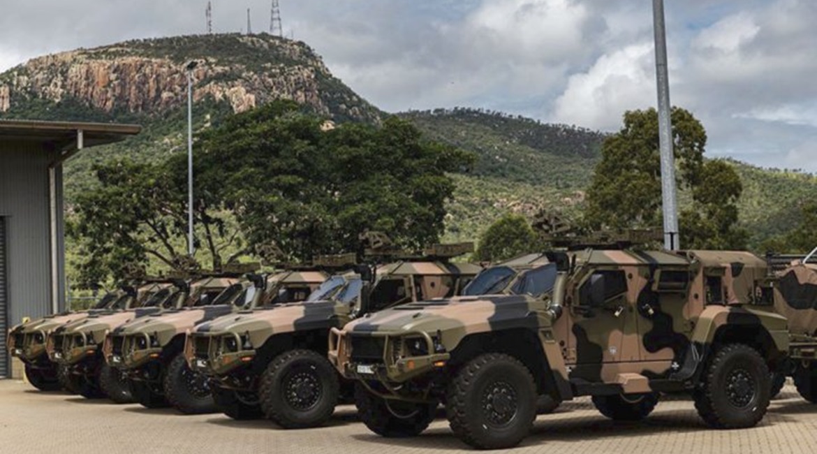 Hawkei vehicles operated by the 1st Battalion Royal Australian Regiment. Canberra announced on 3 September that full-rate production of the Hawkei is expected to commence in mid-2021.