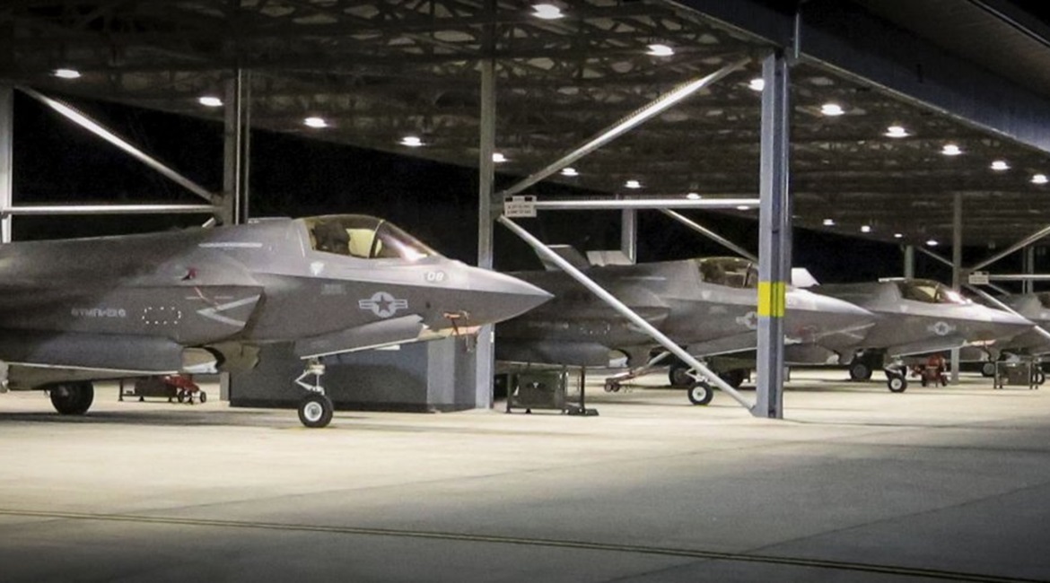 Seen shortly after their arrival at RAF Marham in the UK, US Marine Corps F-35Bs will take part in a number of exercises from 
        
         over the coming weeks before deploying on the ship's maiden operational sailing in 2021.