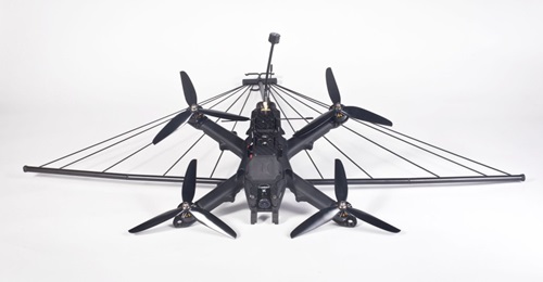 Skylord mini-UAVs use a net to counter hostile drones threatening friendly forces