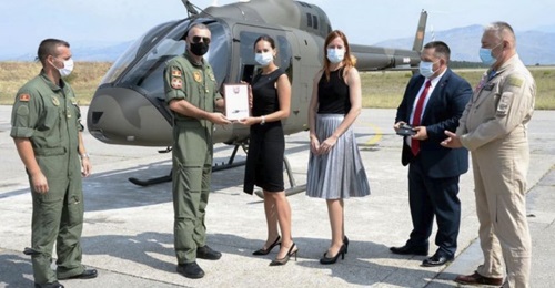 The Montenegrin Air Force has received the first of two contracted Bell 505 helicopters, with a further two expected to be signed for in 2021.