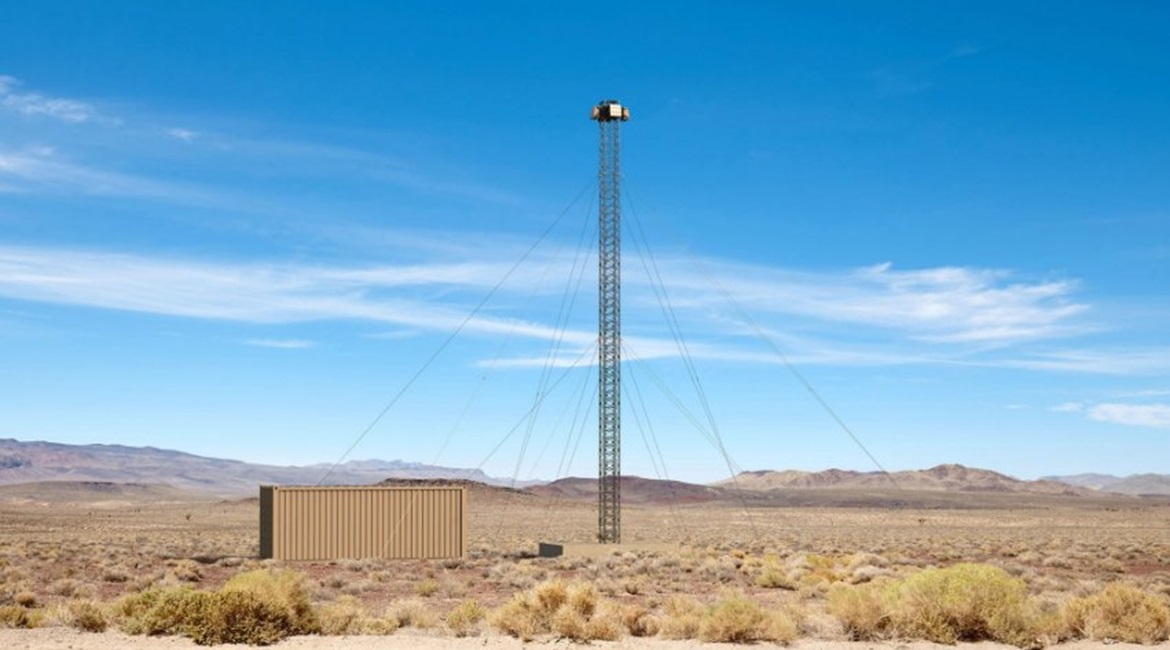 This concept image shows Blighter's A800 radar on a stationary mast. However, the company states that the A800 can be mounted onto land vehicles if required.