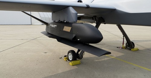 General Atomics Aeronautical Systems Inc's Sparrowhawk sUAS. The company performed two flight demonstrations with the aircraft, demonstrating its onboard payload and autonomy systems.