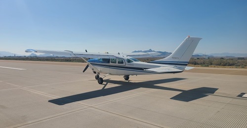 The Cessna 206 operated by the ROBOpilot on 24 September 2020.