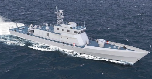 Computer-generated imagery of the Padma class.
