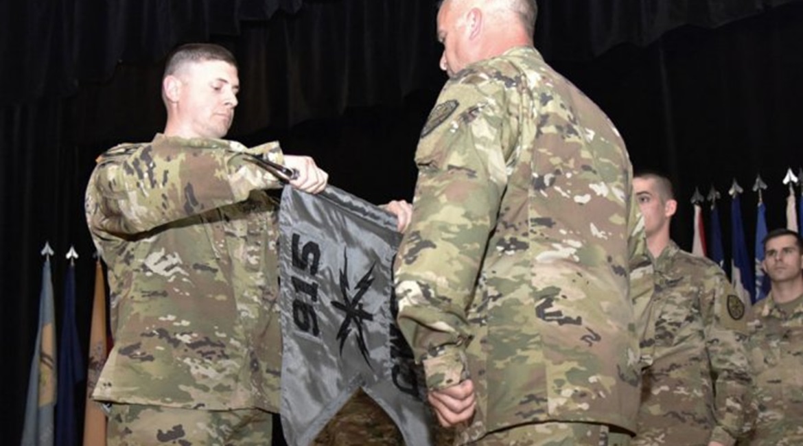 The US Army's 915th Cyber Warfare Battalion unfurled the colours for the first time on 22 May 2019 during a ceremony at Fort Gordon, Georgia. It is the first battalion-sized army unit to integrate cyber warfare, electronic warfare, information operatio...