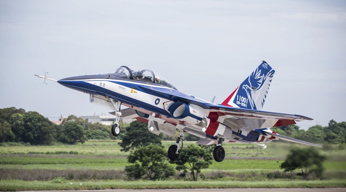 Taiwan's T-5 'Brave Eagle' AJT conducted its first flight in June. The project is cited by Taiwan as one that can support greater collaboration between local and foreign firms.
