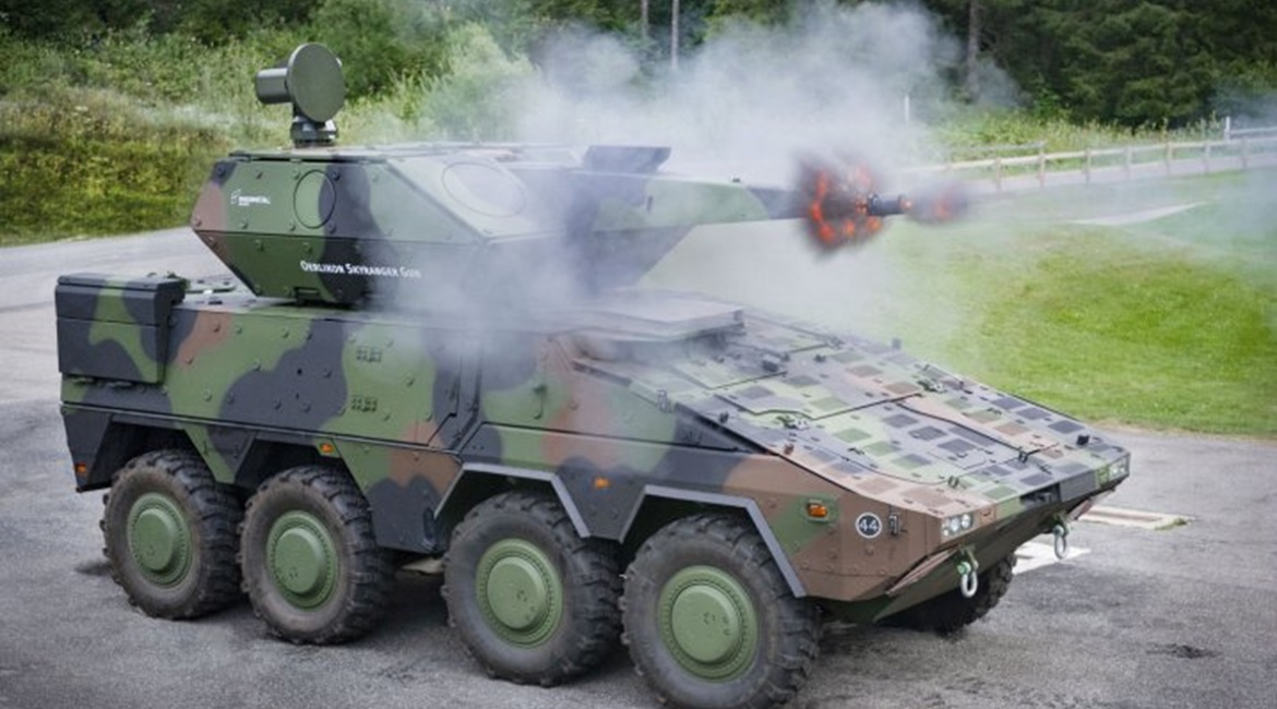 Rheinmetall demonstrated its Boxer Skyranger system against UAVs at its Ochsenboden firing range in Switzerland on 18-19 September 2018.