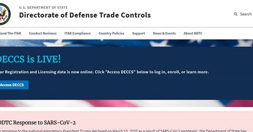 The US Department of State's new online export licensing portal began accepting export licence requests in February.