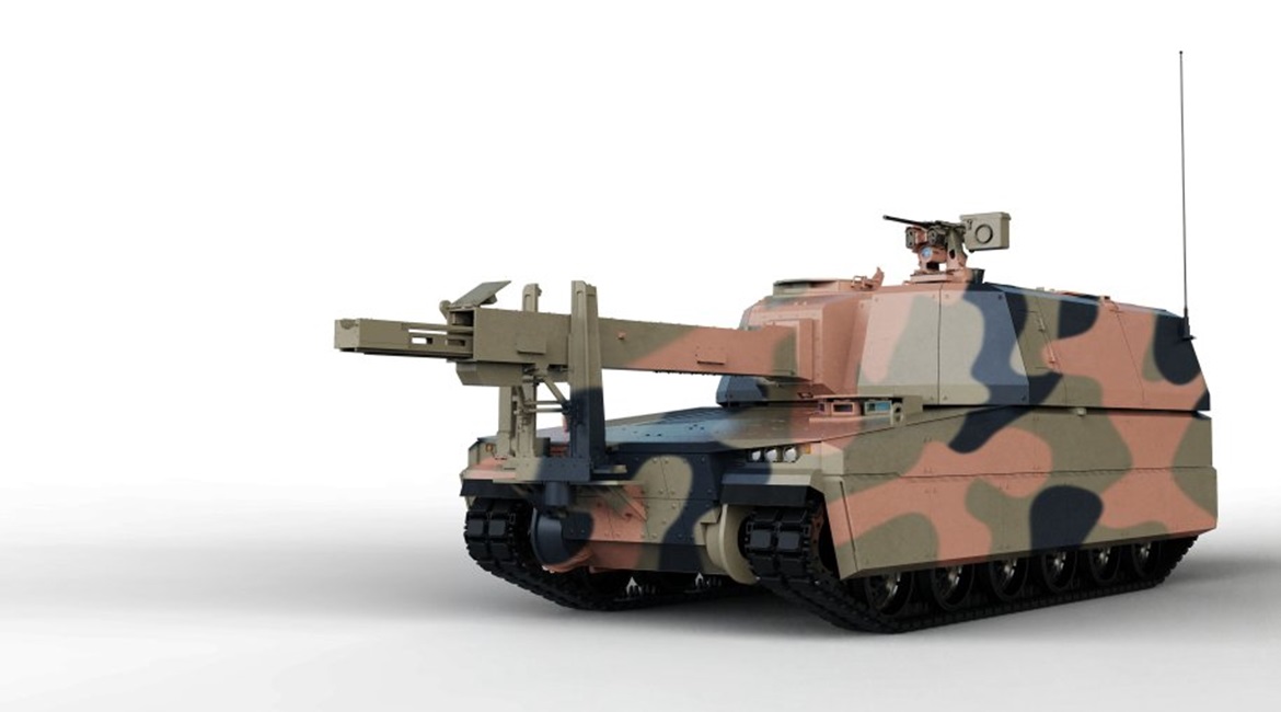 A concept image of the AS10 AARV HDA is planning to supply to the Australian Army.