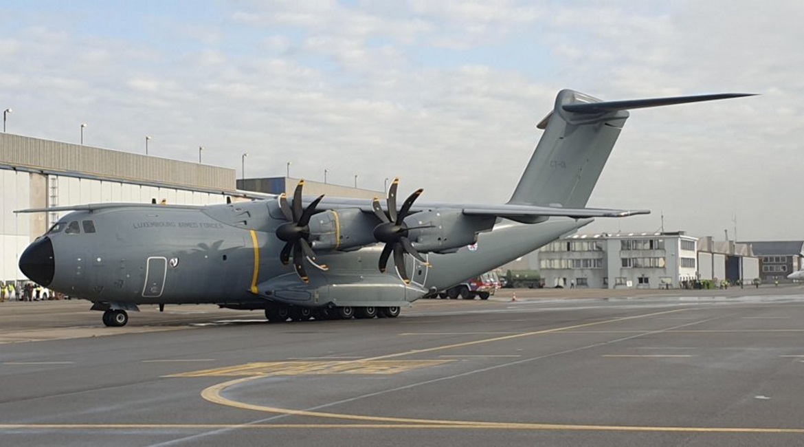 The Luxembourg Armed Forces' A400M joined Belgium's 15 Wing at Melsbroek on 9 October.