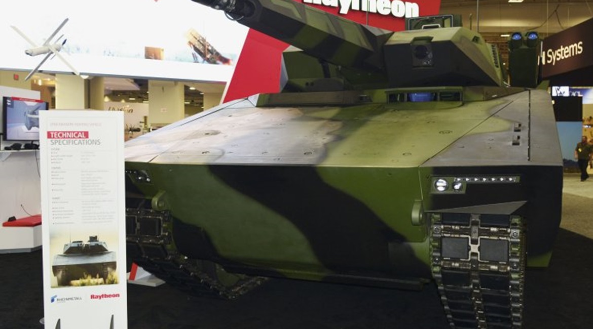 Raytheon and Rheinmetall showcased the Lynx IFV at AUSA 2018 in Washington, DC. The team is planning to modify the vehicle prototype for the US Army's new OMFV competition.