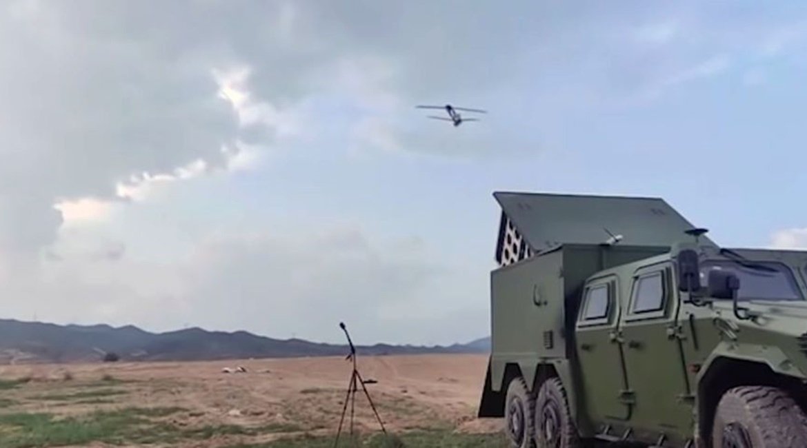 CETC released footage on 13 October showing a multiple UAV launch system based on a modified Dongfeng Mengshi 6×6 CTL181A armoured vehicle.