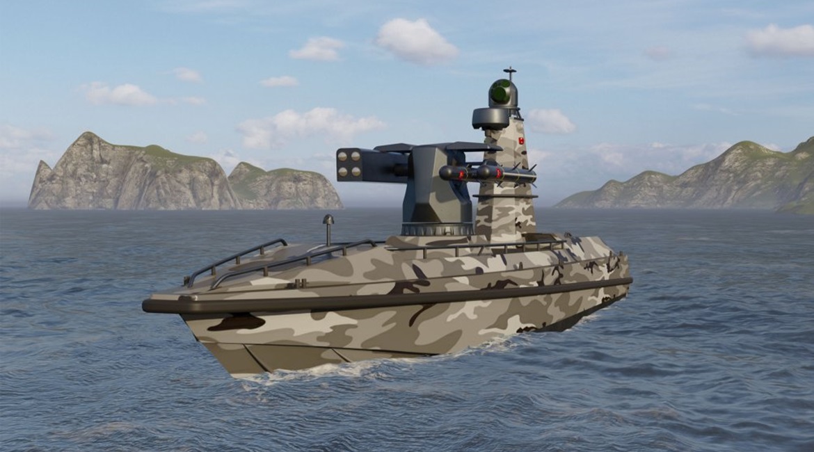 The ULAQ unmanned surface vehicle will be able to carry a range of precision weapons, including the Cirit and L-UMTAS guided missiles.