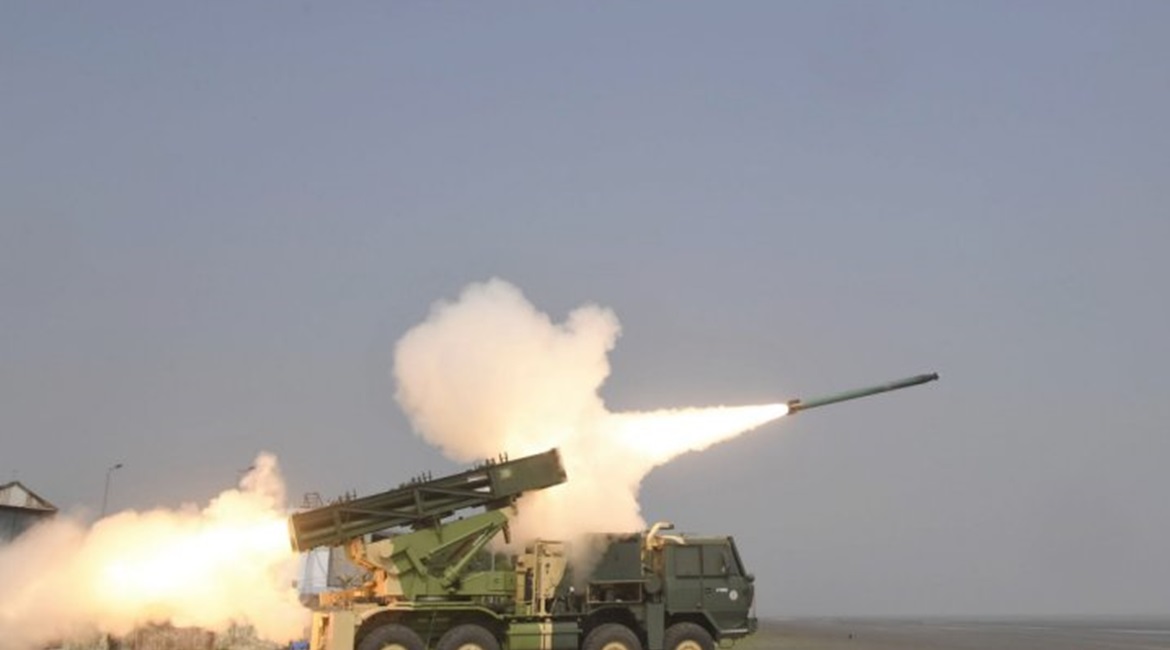 India's DRDO tested on 4 November an enhanced version of the MK I rocket used by the Pinaka MRL.